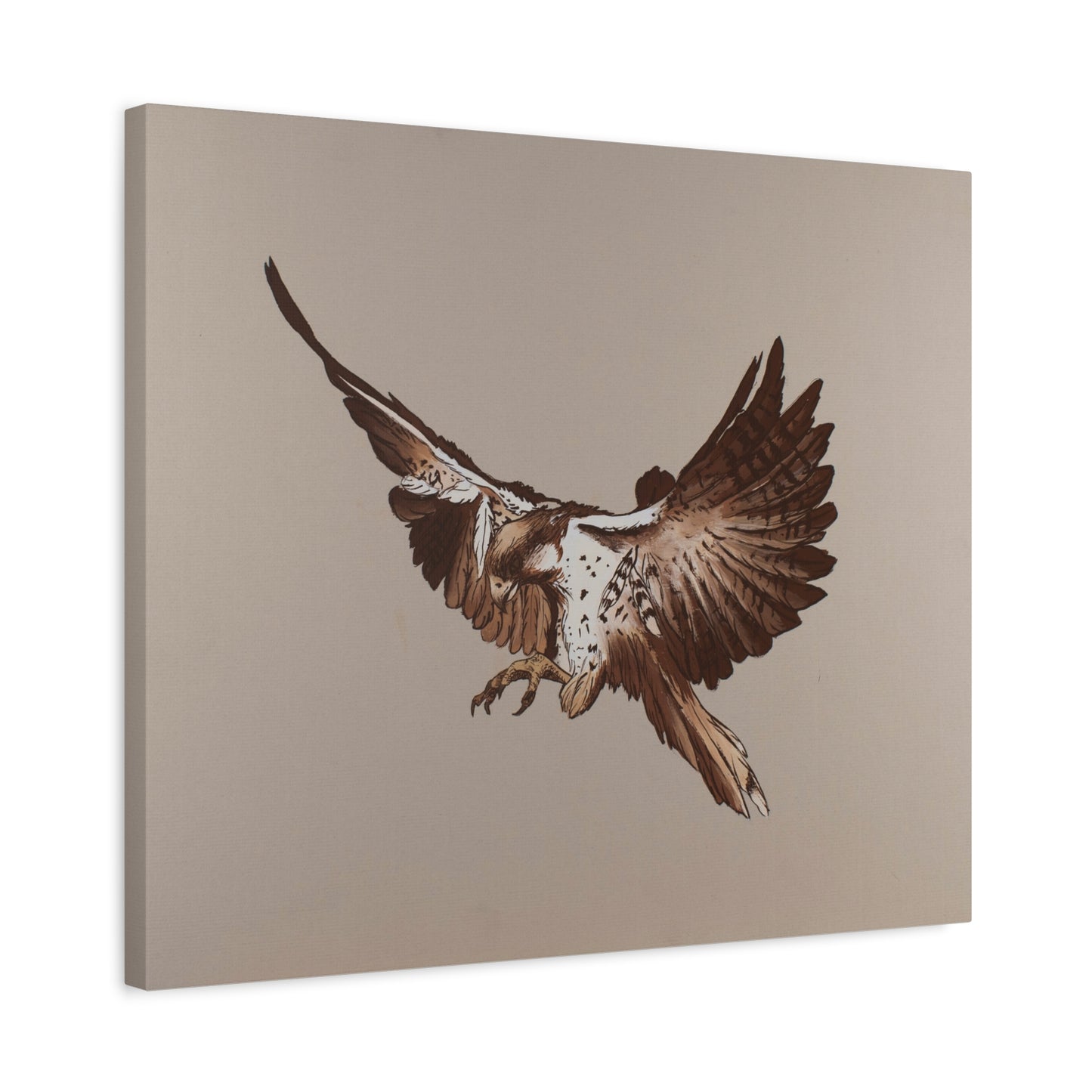 Canvas Art Print of "Falcon Art Nouveau" by Rochelle W. Grimm - Artistic Wall Canvas Print, Bird Artwork, Home Decor, Nature Wall Art, Gift for Bird Lovers, Modern Living Room Decor, Falcon Artwork, Falcon Art, Falcon
