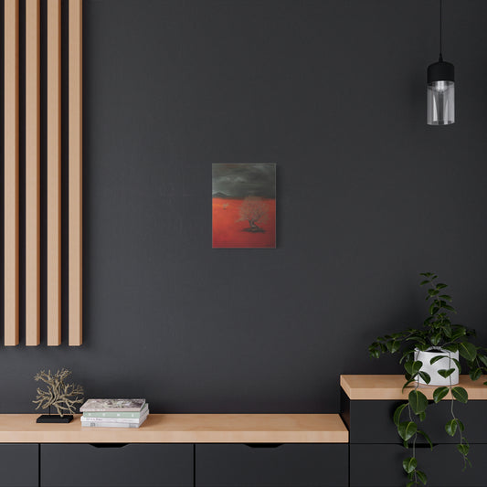 Canvas Art Print of "desert" by Rochelle W. Grimm. - Abstract Desert Landscape Canvas Art, Stretched Wall Decor, Home Aesthetic, Gift for Art Lovers, Unique Modern Art Piece,Landscape Art