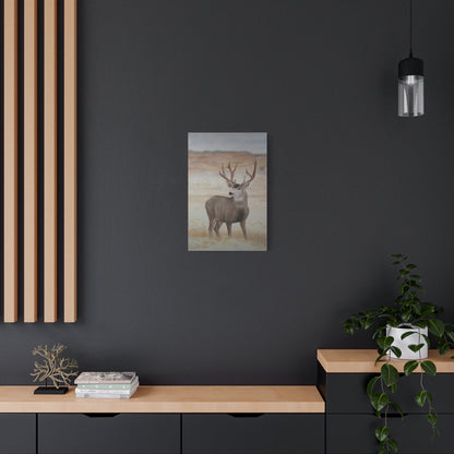 Canvas Art Print of "Mule Deer" by Rochelle W. Grimm. - Nature-Inspired Deer Wall Art Canvas, Wildlife Decor, Rustic Home Accent, Gifts for Nature Lovers, Cabin Decor, Animal Art